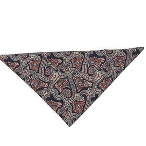 Califonia Thing Paisley Scarf Womens Navy‎ Triangle Headscarf Neckerchief 70s